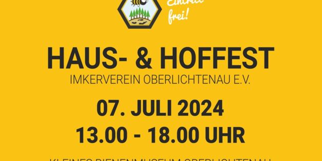 Haus und Hoffest am 24.07.2024 am Kleinen Bienenmuseum